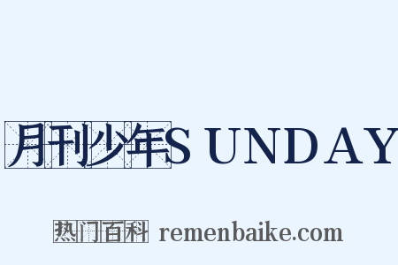 月刊少年SUNDAY是什么意思的图片